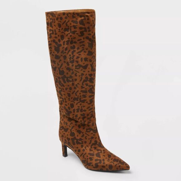 a new day Shoes - Women’s Justice Boots with Memory Foam Insole leopard print